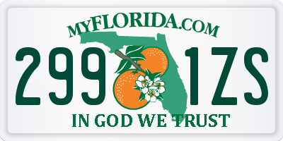 FL license plate 2991ZS