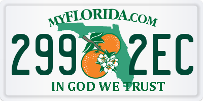 FL license plate 2992EC