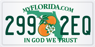 FL license plate 2992EQ
