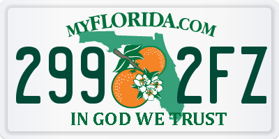FL license plate 2992FZ