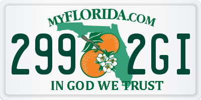 FL license plate 2992GI