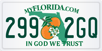 FL license plate 2992GQ