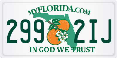 FL license plate 2992IJ