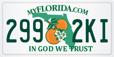 FL license plate 2992KI