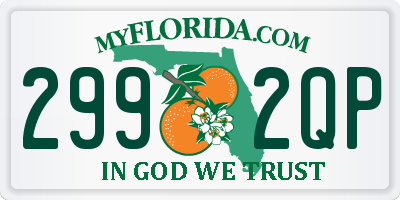 FL license plate 2992QP