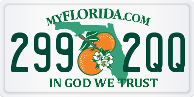 FL license plate 2992QQ