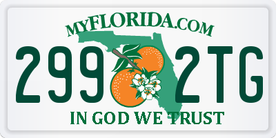 FL license plate 2992TG