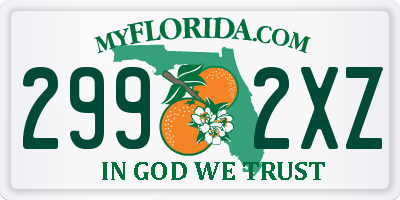 FL license plate 2992XZ