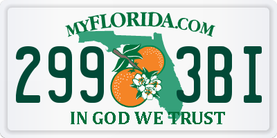 FL license plate 2993BI