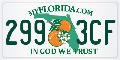 FL license plate 2993CF