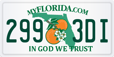 FL license plate 2993DI