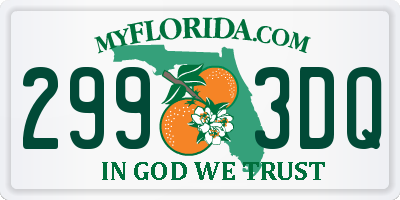 FL license plate 2993DQ