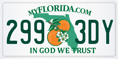 FL license plate 2993DY