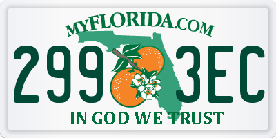 FL license plate 2993EC