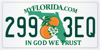 FL license plate 2993EQ