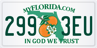 FL license plate 2993EU