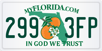 FL license plate 2993FP
