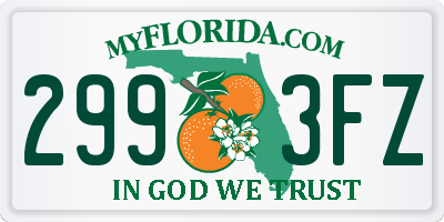 FL license plate 2993FZ
