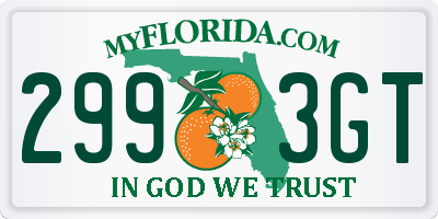 FL license plate 2993GT