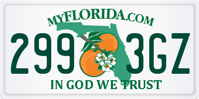 FL license plate 2993GZ