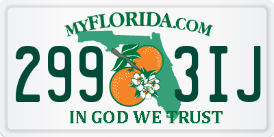 FL license plate 2993IJ