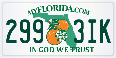 FL license plate 2993IK