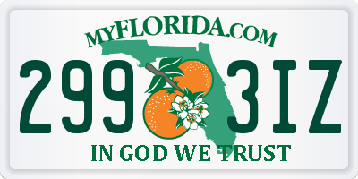 FL license plate 2993IZ