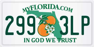 FL license plate 2993LP