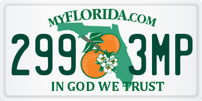 FL license plate 2993MP