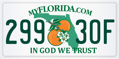 FL license plate 2993OF