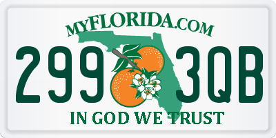 FL license plate 2993QB