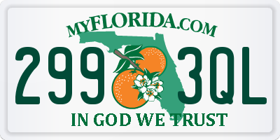 FL license plate 2993QL