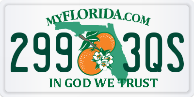 FL license plate 2993QS