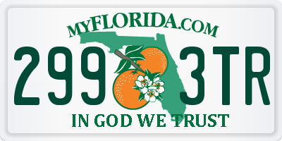 FL license plate 2993TR