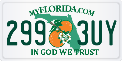 FL license plate 2993UY