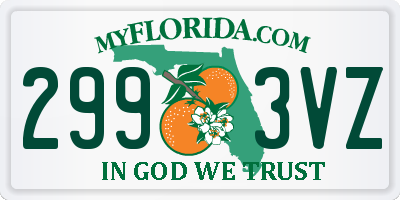 FL license plate 2993VZ
