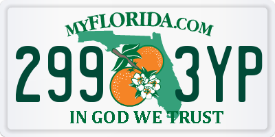 FL license plate 2993YP