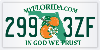 FL license plate 2993ZF