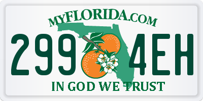 FL license plate 2994EH