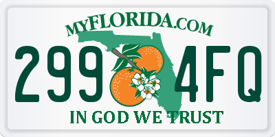 FL license plate 2994FQ