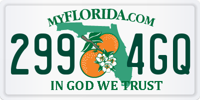 FL license plate 2994GQ