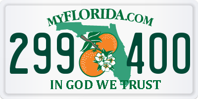 FL license plate 2994OO