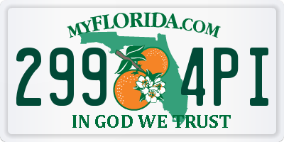 FL license plate 2994PI
