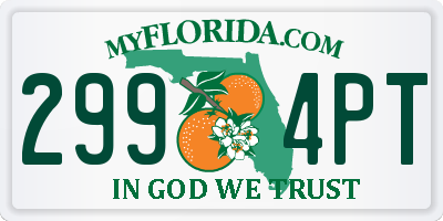 FL license plate 2994PT