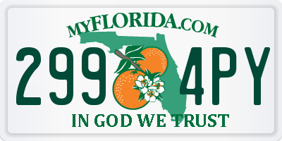 FL license plate 2994PY