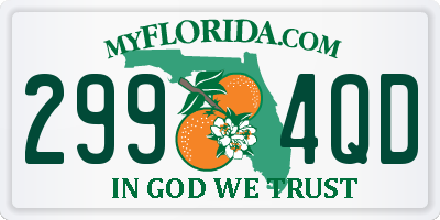 FL license plate 2994QD