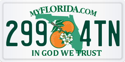 FL license plate 2994TN