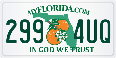 FL license plate 2994UQ