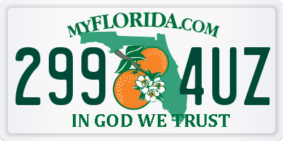 FL license plate 2994UZ