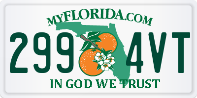 FL license plate 2994VT